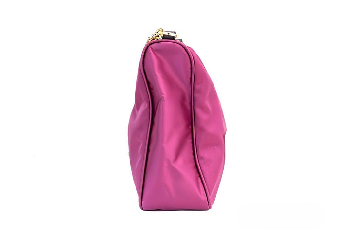 Versace Small Dahlia Nylon Fabric Medusa Pendant Crossbody Shoulder Purse Bag Versace