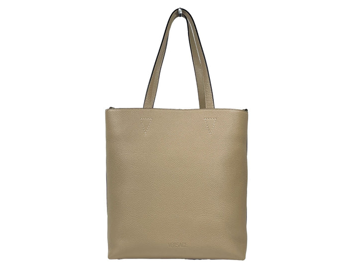 Versace Medusa Large Leather Tote Bag With Pouch Versace