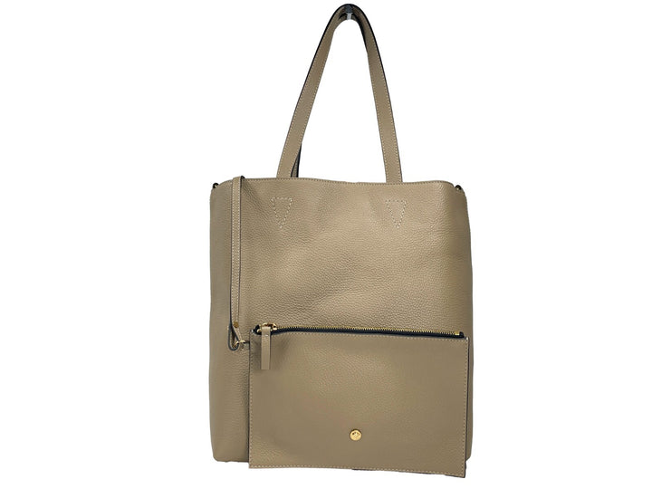 Versace Medusa Large Leather Tote Bag With Pouch Versace