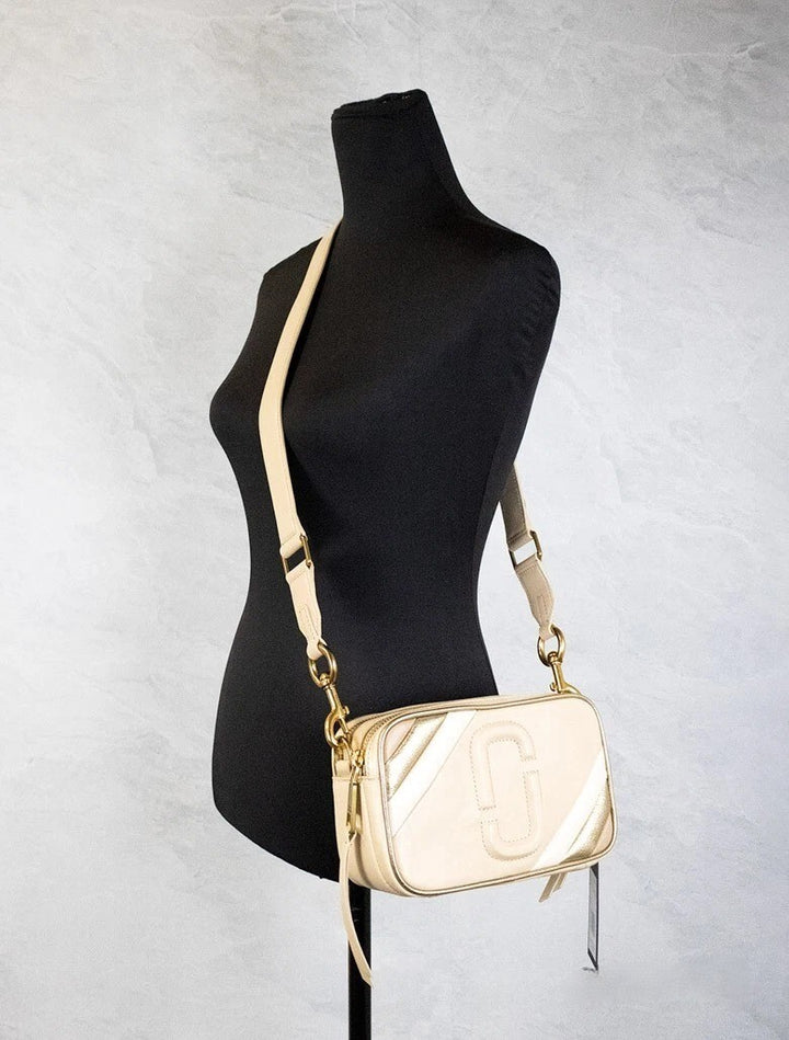 Marc Jacobs The Moto Shot 21 Curds Leather Camera Crossbody Purse Bag Marc Jacobs