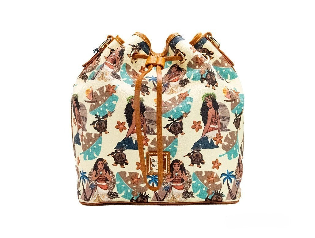 Dooney & Bourke Disney Medium Moana Coated Cotton Bucket Crossbody Bag Purse Dooney & Bourke