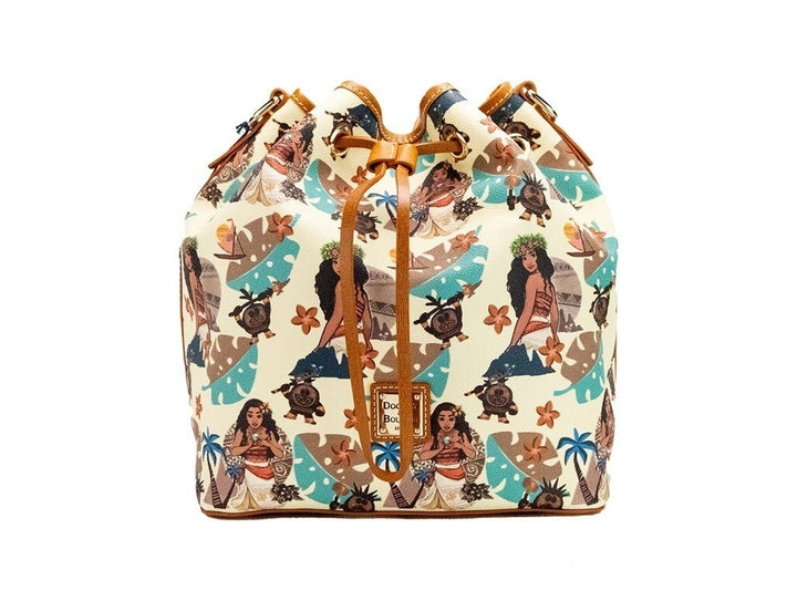 Dooney & Bourke Disney Medium Moana Coated Cotton Bucket Crossbody Bag Purse Dooney & Bourke