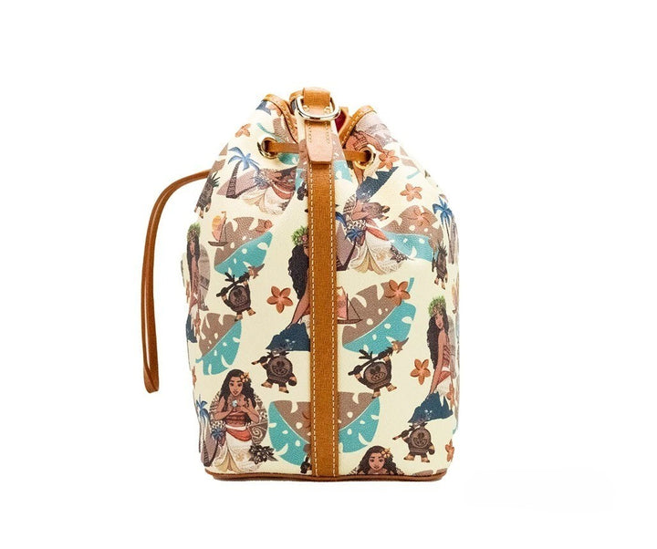 Dooney & Bourke Disney Medium Moana Coated Cotton Bucket Crossbody Bag Purse Dooney & Bourke