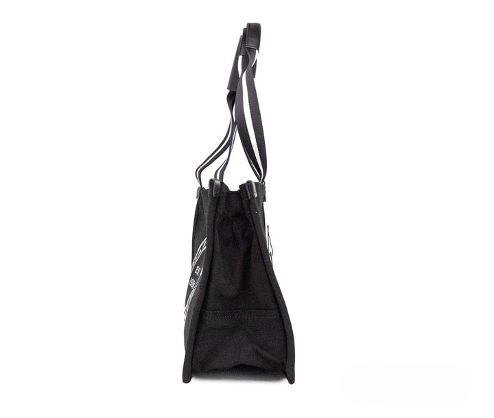 Marc Jacobs Medium Black Canvas Fabric Shoulder Convertible Tote Purse Bag Marc Jacobs
