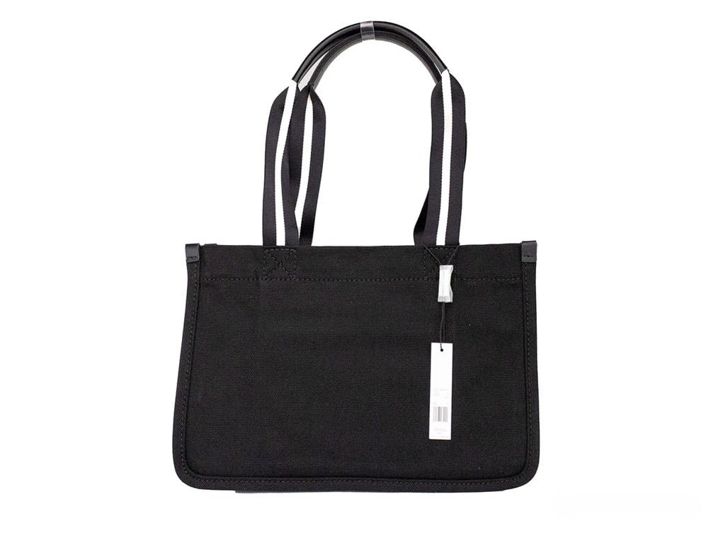 Marc Jacobs Medium Black Canvas Fabric Shoulder Convertible Tote Purse Bag Marc Jacobs
