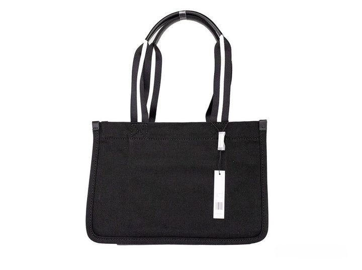 Marc Jacobs Medium Black Canvas Fabric Shoulder Convertible Tote Purse Bag Marc Jacobs