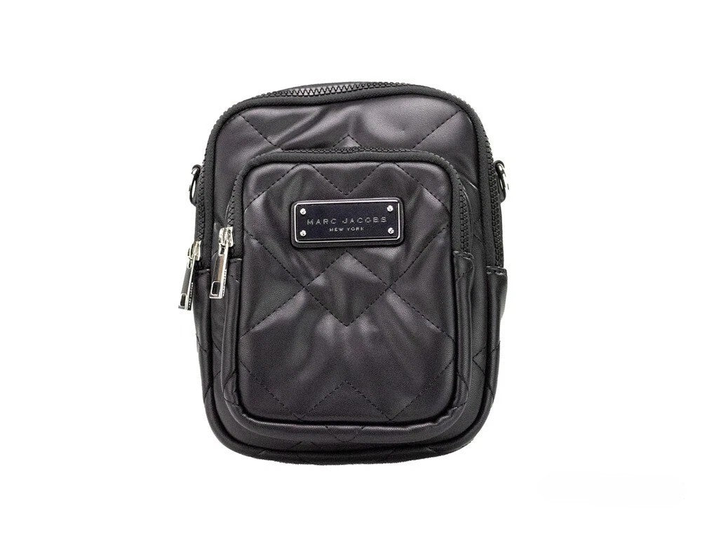 Marc Jacobs Pillow Small Black Quilted Smooth Leather Crossbody Handbag Purse Marc Jacobs