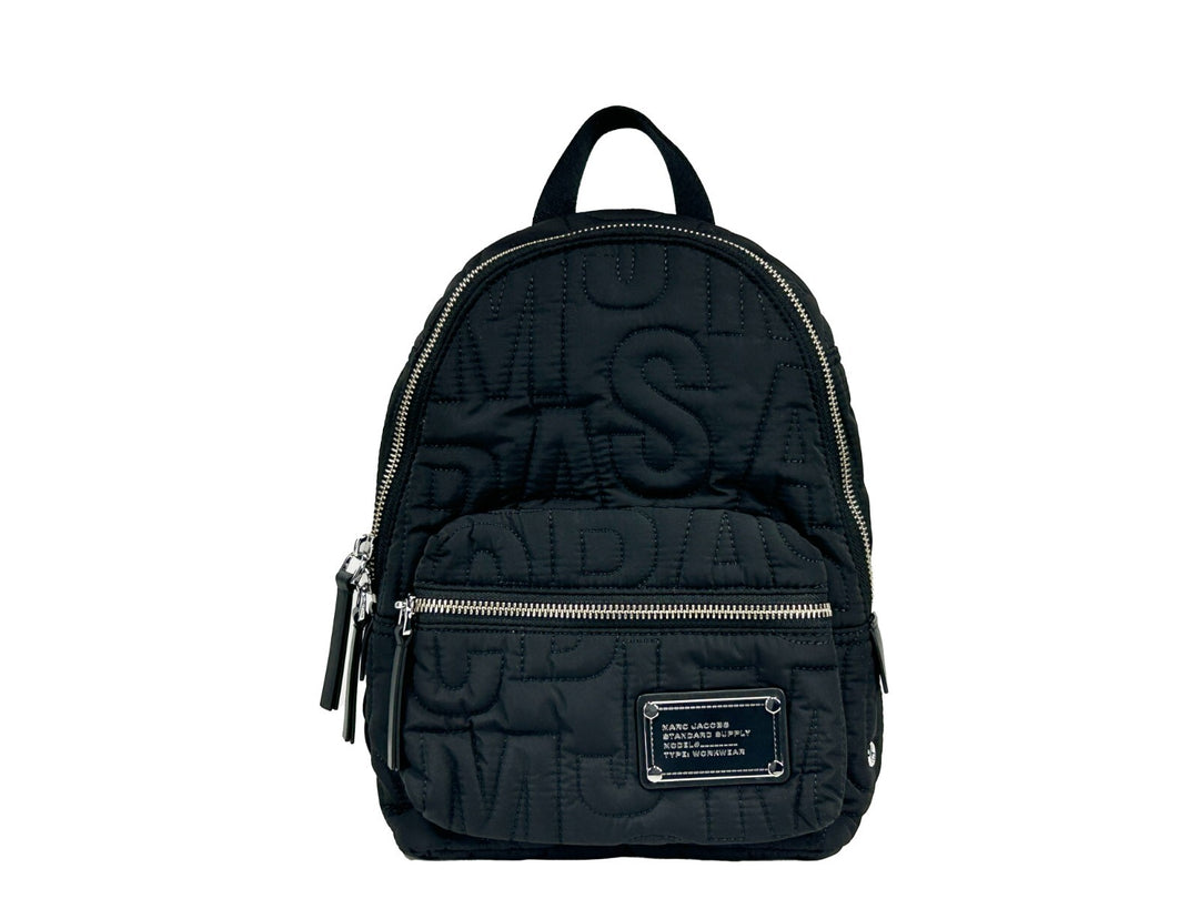 Marc Jacobs Small Black Quilted Backpack Bookbag Marc Jacobs