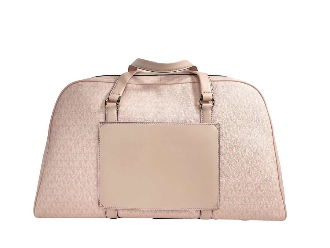Michael Kors Travel Extra Large Powder Blush PVC Top Zip Weekender Luggage Bag Michael Kors