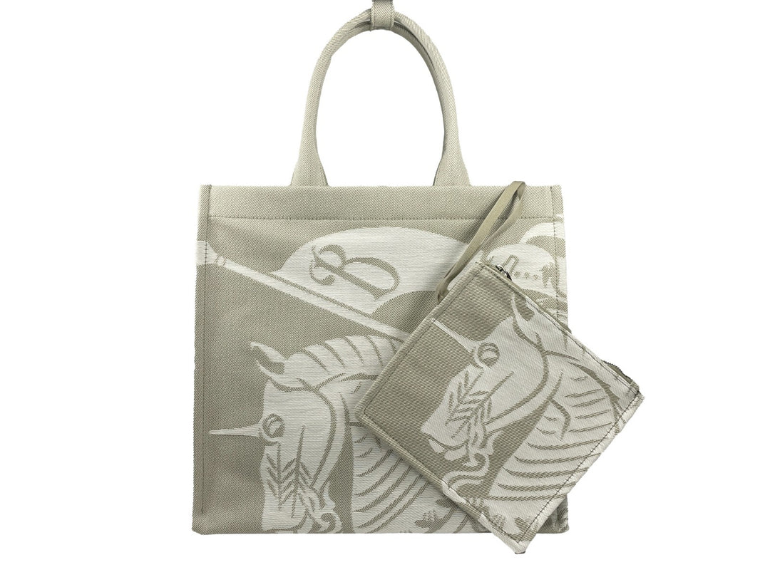 Burberry EKD Canvas Tote Bag With Coin Pouch Burberry