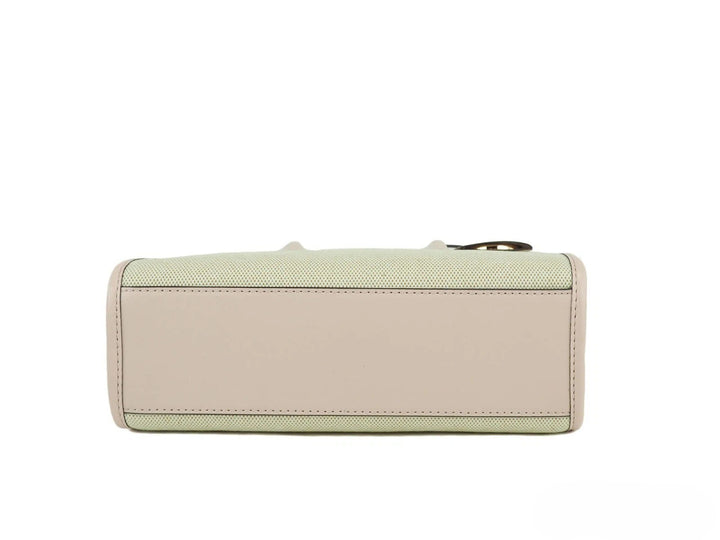 Michael Kors Mirella Small Powder Blush Canvas Shopper Crossbody Handbag Purse Michael Kors