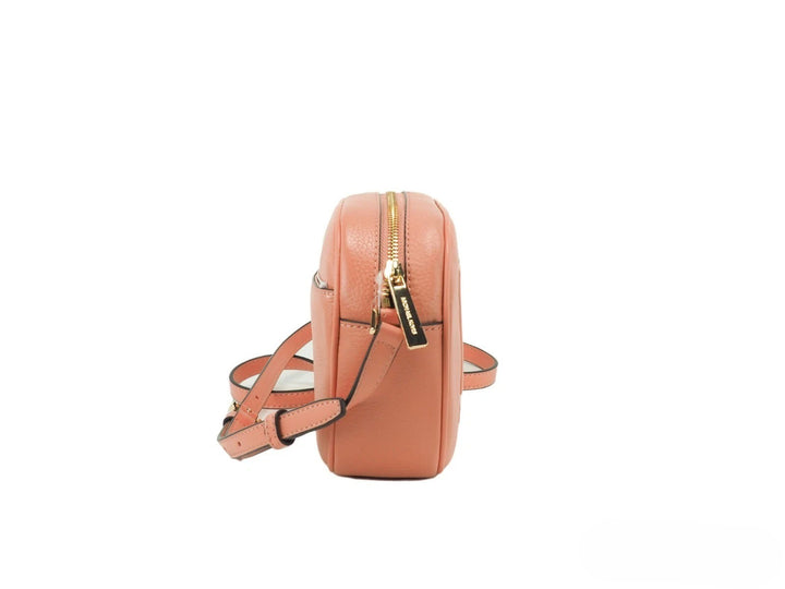 Michael Kors Jet Set Travel Medium Sherbert Leather Oval Camera Crossbody Bag Michael Kors