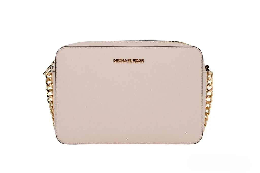 Michael Kors Adult Saffiano Leather East West Crossbody Handbag With 2 Slit Pockets Michael Kors