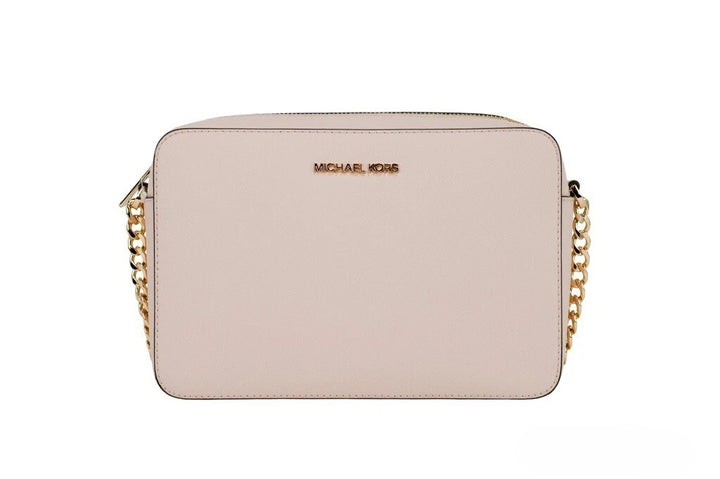 Michael Kors Adult Saffiano Leather East West Crossbody Handbag With 2 Slit Pockets Michael Kors