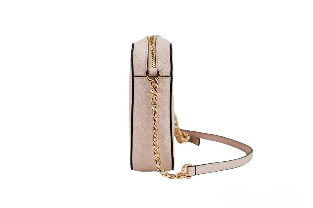 Michael Kors Adult Saffiano Leather East West Crossbody Handbag With 2 Slit Pockets Michael Kors