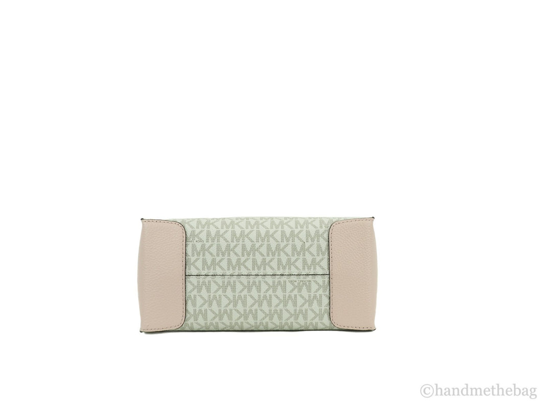 MICHAEL KORS Mercer 35S1GM9M2B Medium Logo And Leather Accordion Crossbody Bag In Powder Blush Multi Michael Kors