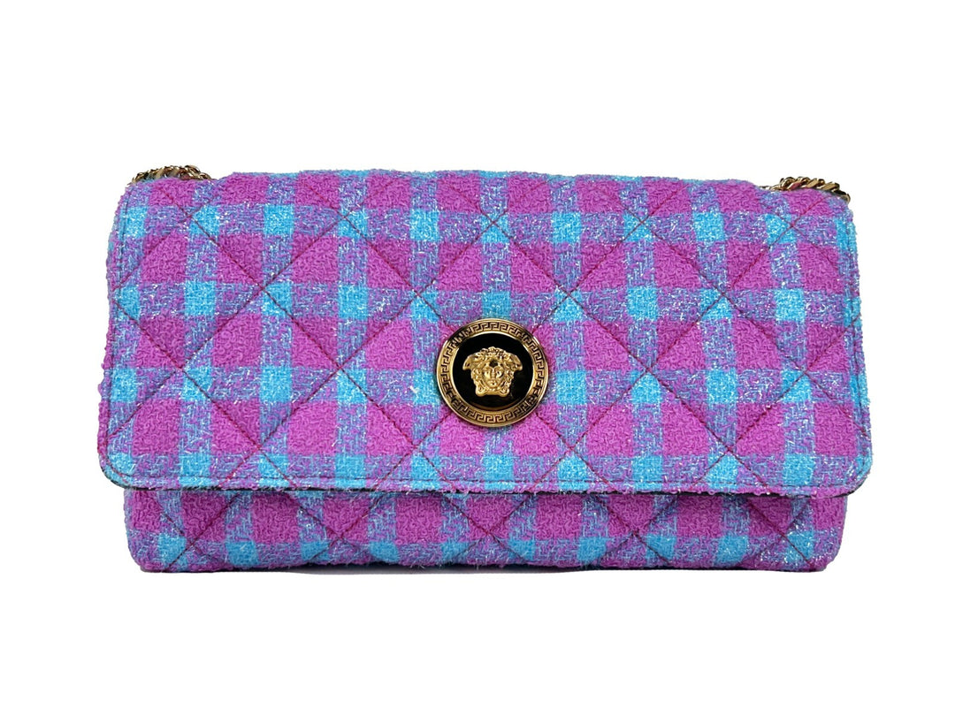 Versace Wool Lurex Medium Shoulder Crossbody Bag Versace
