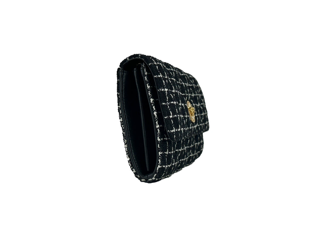 Versace Wallet On A Chain Fabric Black Crossbody Bag Versace