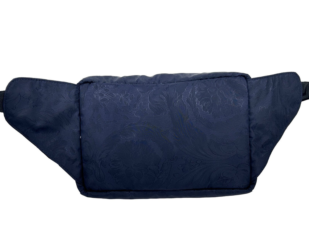 Versace Medusa Navy Nylon Belt Bag Waist Fanny Pack Purse Versace