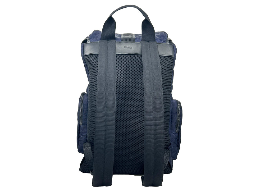 Versace Medusa Nylon Buckle Drawstring Backpack Bag Versace