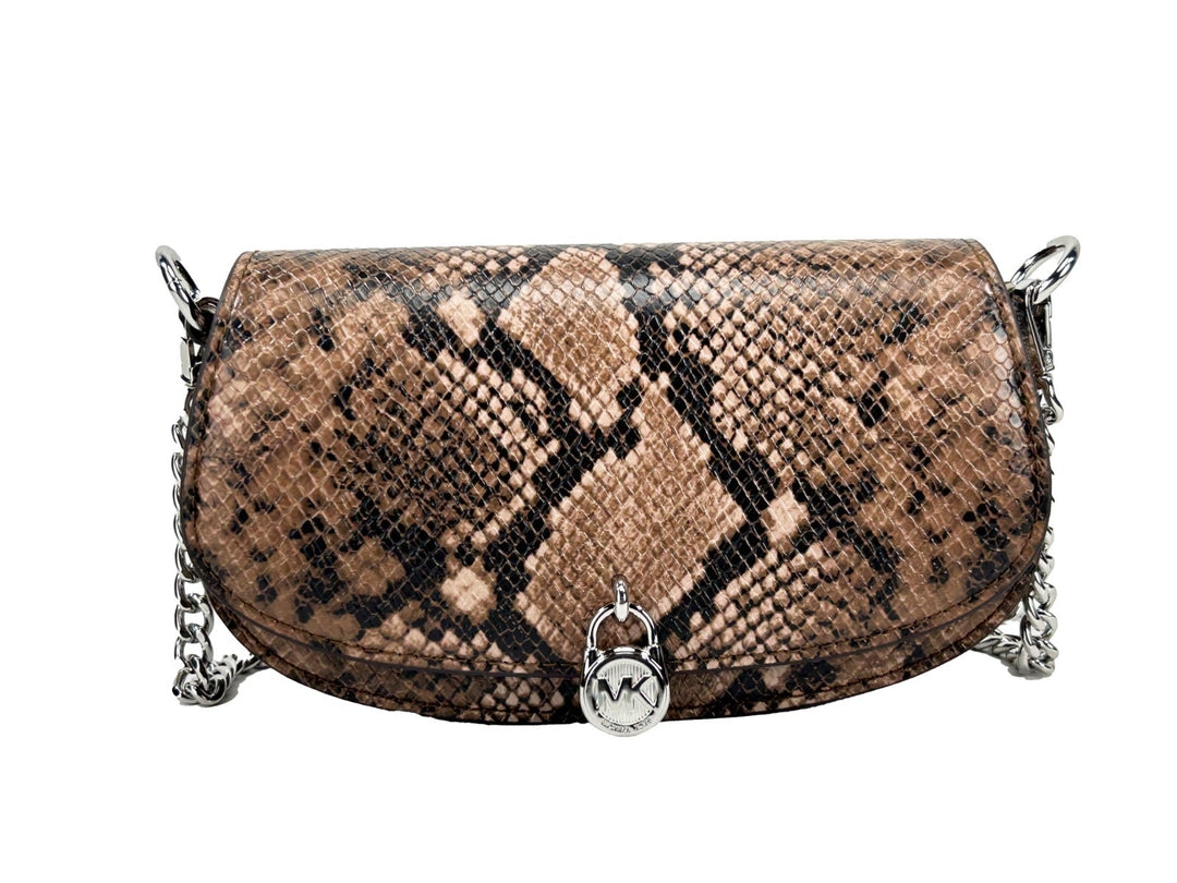 Michael Kors Mila Small Snakeskin Messenger Crossbody Bag Michael Kors