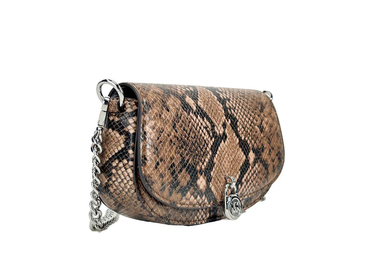 Michael Kors Mila Small Snakeskin Messenger Crossbody Bag Michael Kors