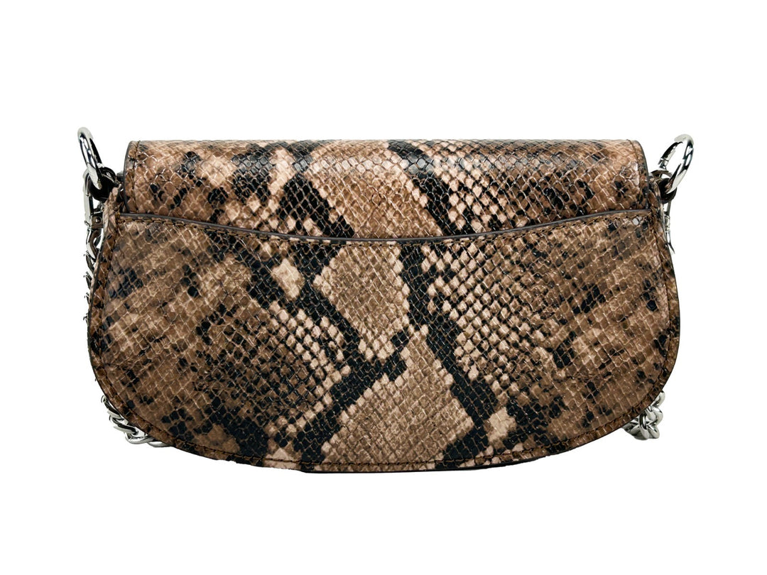 Michael Kors Mila Small Snakeskin Messenger Crossbody Bag Michael Kors