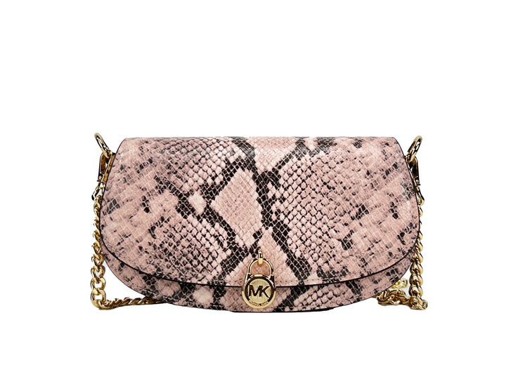 Michael Kors Mila Small Snakeskin Messenger Crossbody Bag Michael Kors