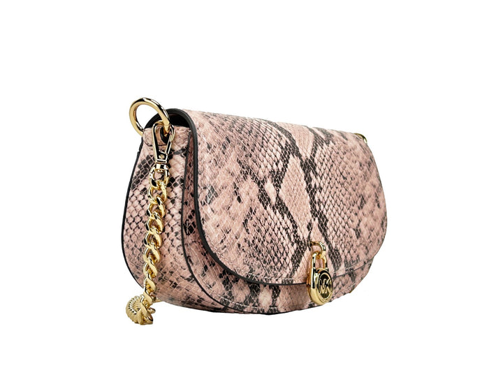 Michael Kors Mila Small Snakeskin Messenger Crossbody Bag Michael Kors