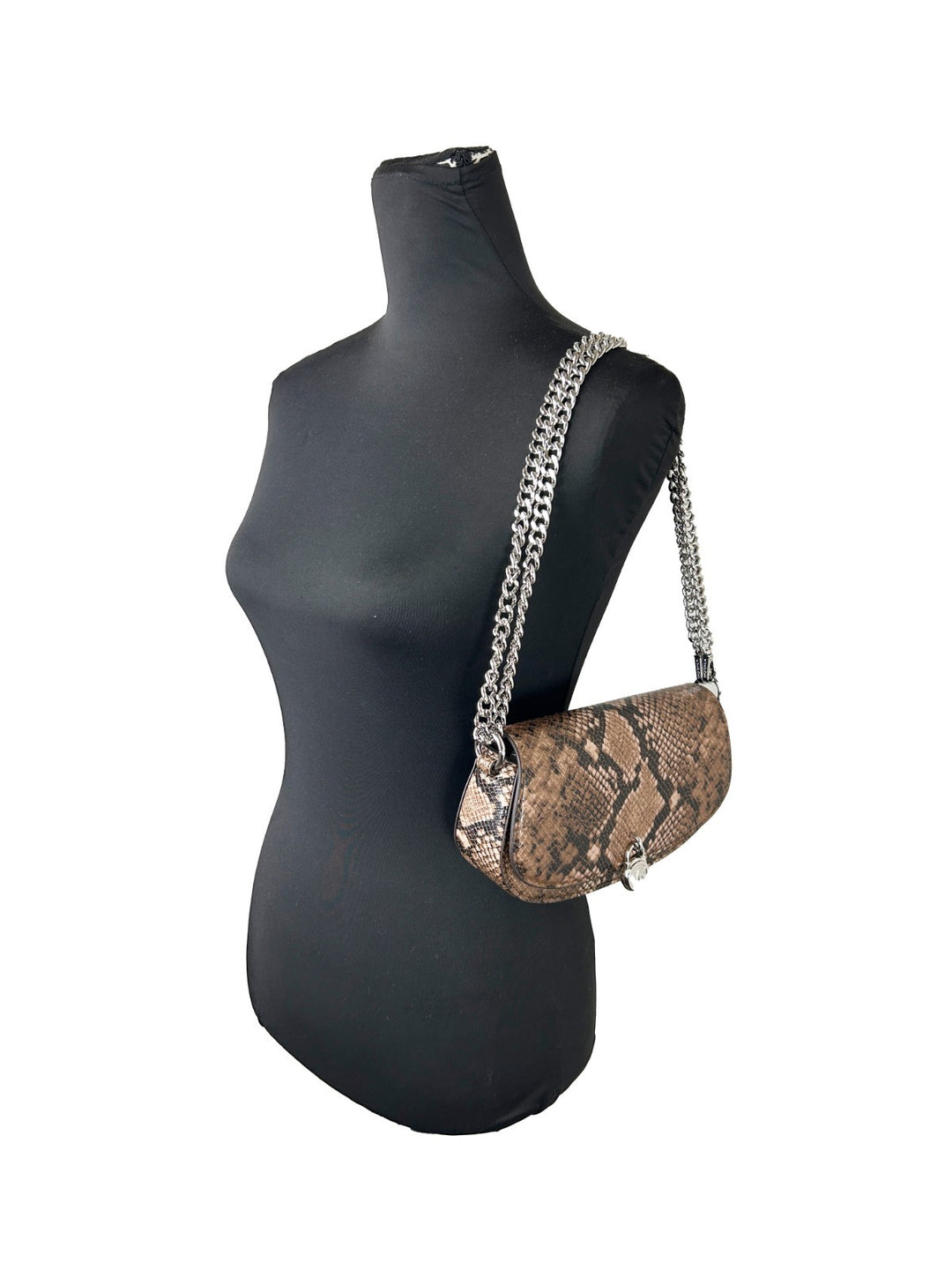 Michael Kors Mila Small Snakeskin Messenger Crossbody Bag Michael Kors