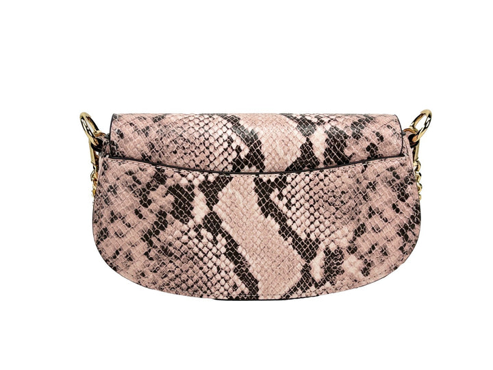 Michael Kors Mila Small Snakeskin Messenger Crossbody Bag Michael Kors