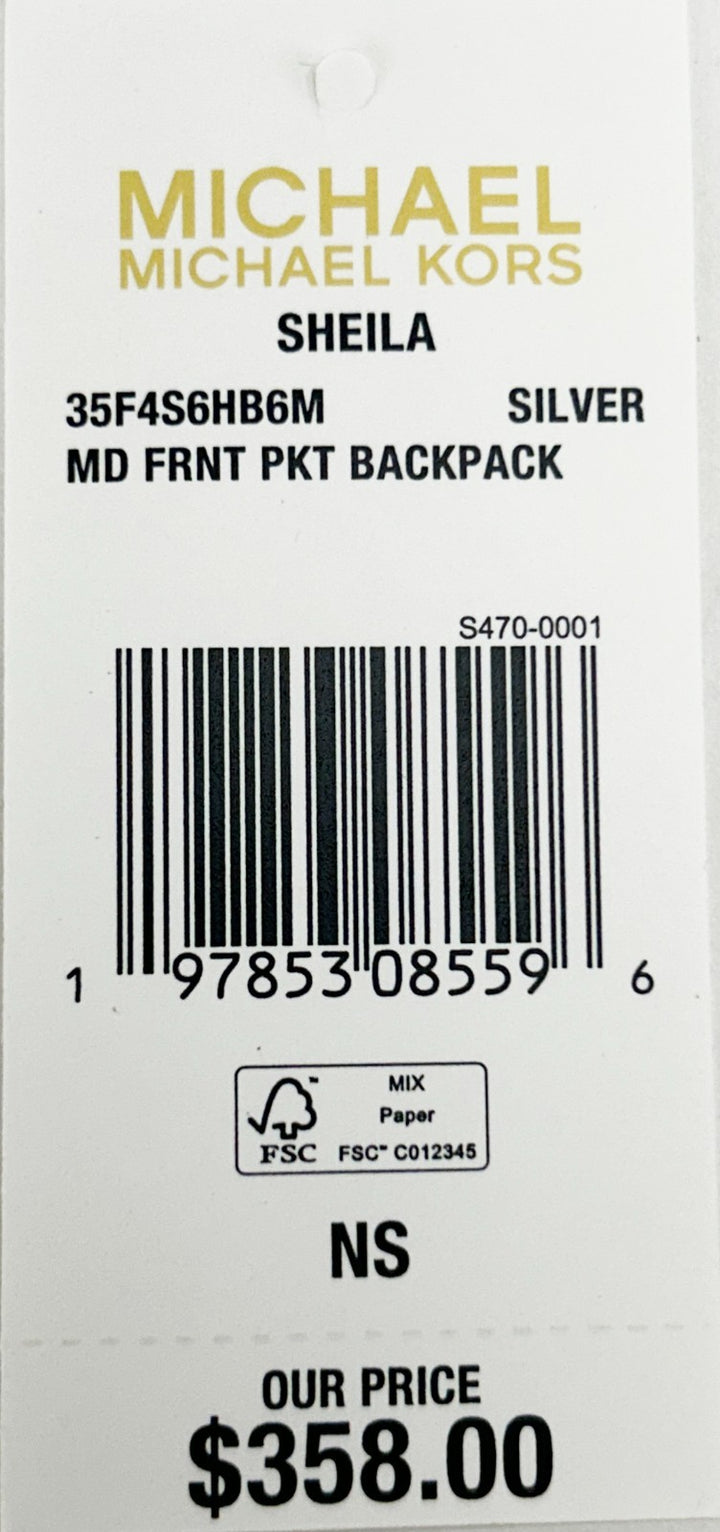 Michael Kors Sheila Medium PVC Backpack Bookbag Michael Kors