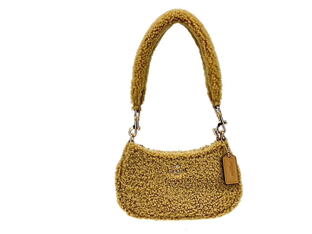 Coach Teri Mini Shearling Fur Crossbody Bag COACH