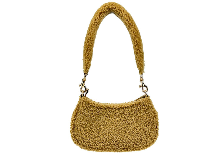 Coach Teri Mini Shearling Fur Crossbody Bag COACH
