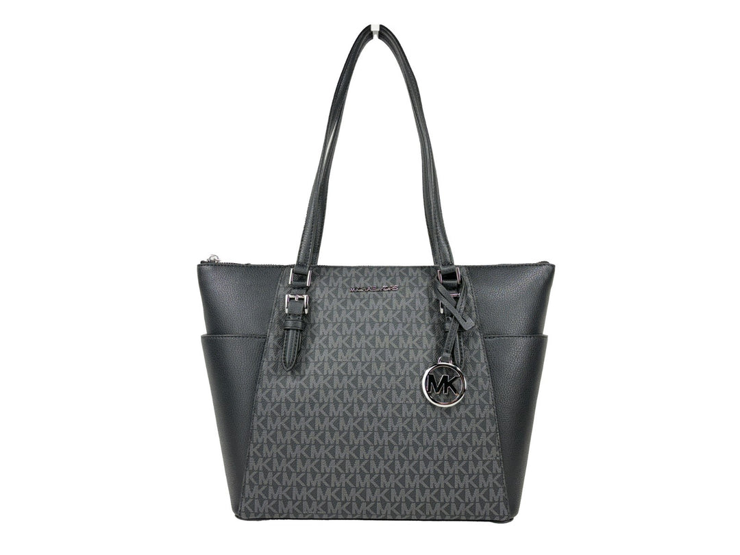 Michael Kors Charlotte Leather Top Zip Tote Bag Michael Kors