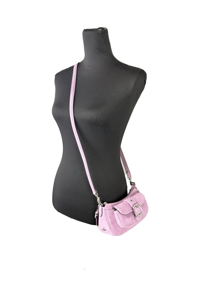 Coach Mini Ashton Suede Shoulder Bag Purse COACH