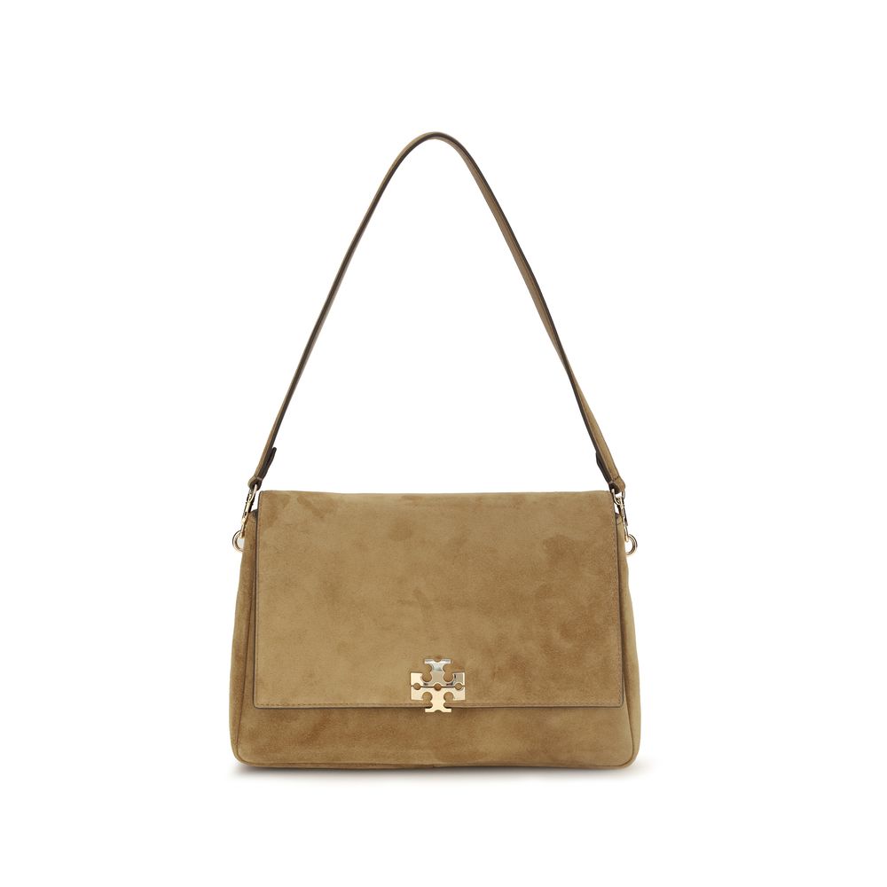 Beige Calf Leather Bos Taurus Shoulder Bag Tory Burch