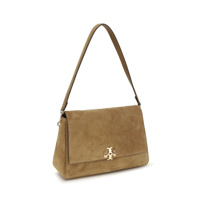 Beige Calf Leather Bos Taurus Shoulder Bag Tory Burch