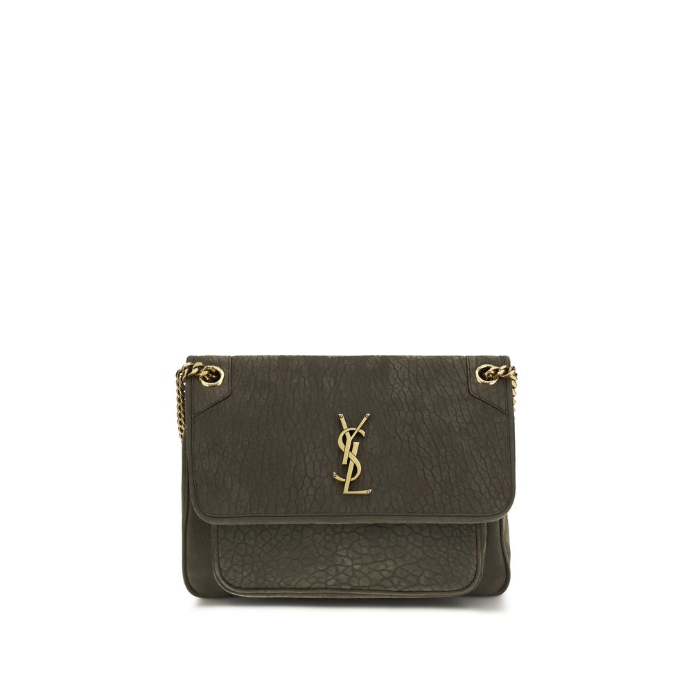 Gray Lamb Ovis Aries Aries Shoulder Bag Saint Laurent