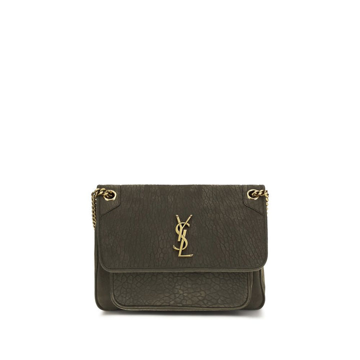 Gray Lamb Ovis Aries Aries Shoulder Bag Saint Laurent