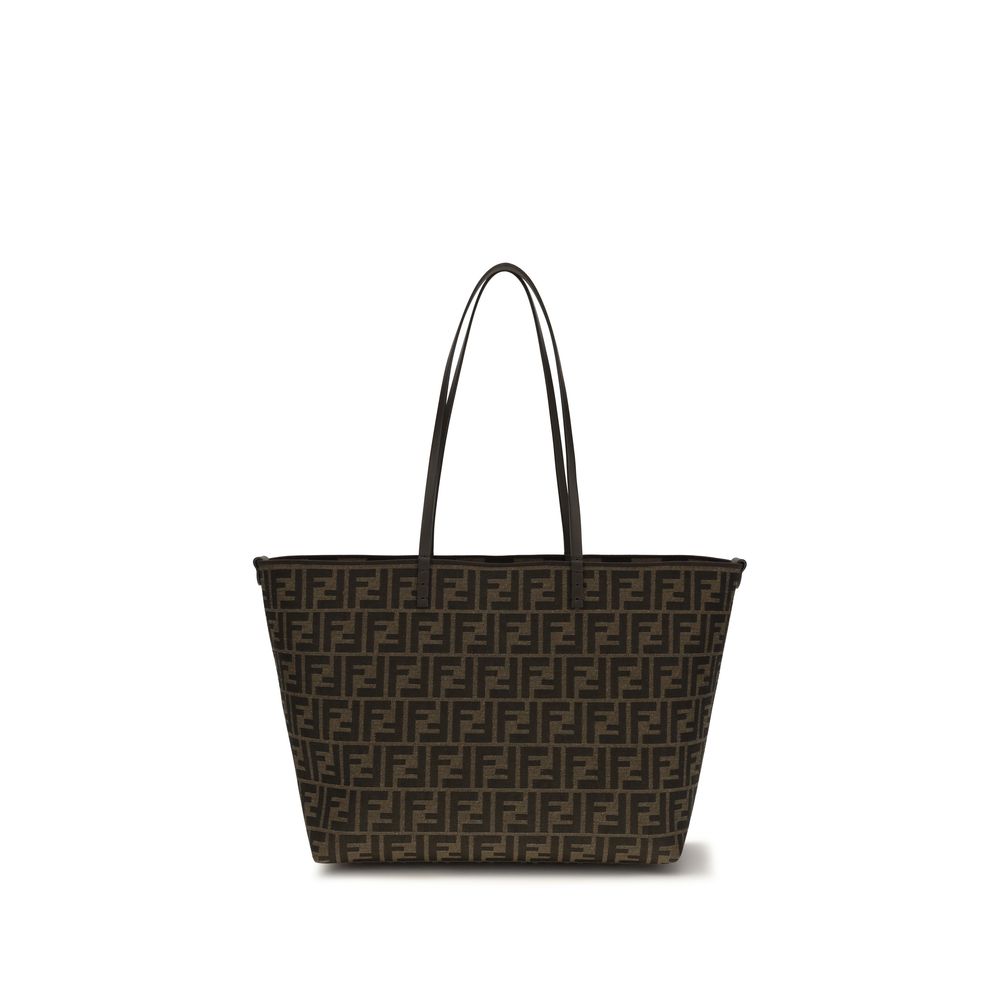 Brown Fabric Shoulder Bag Fendi