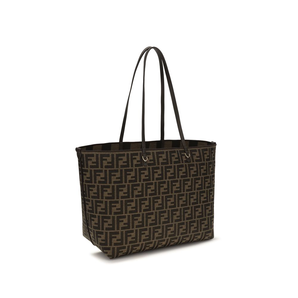 Brown Fabric Shoulder Bag Fendi