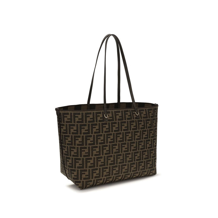 Brown Fabric Shoulder Bag Fendi