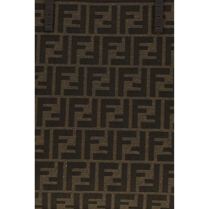 Brown Fabric Shoulder Bag Fendi