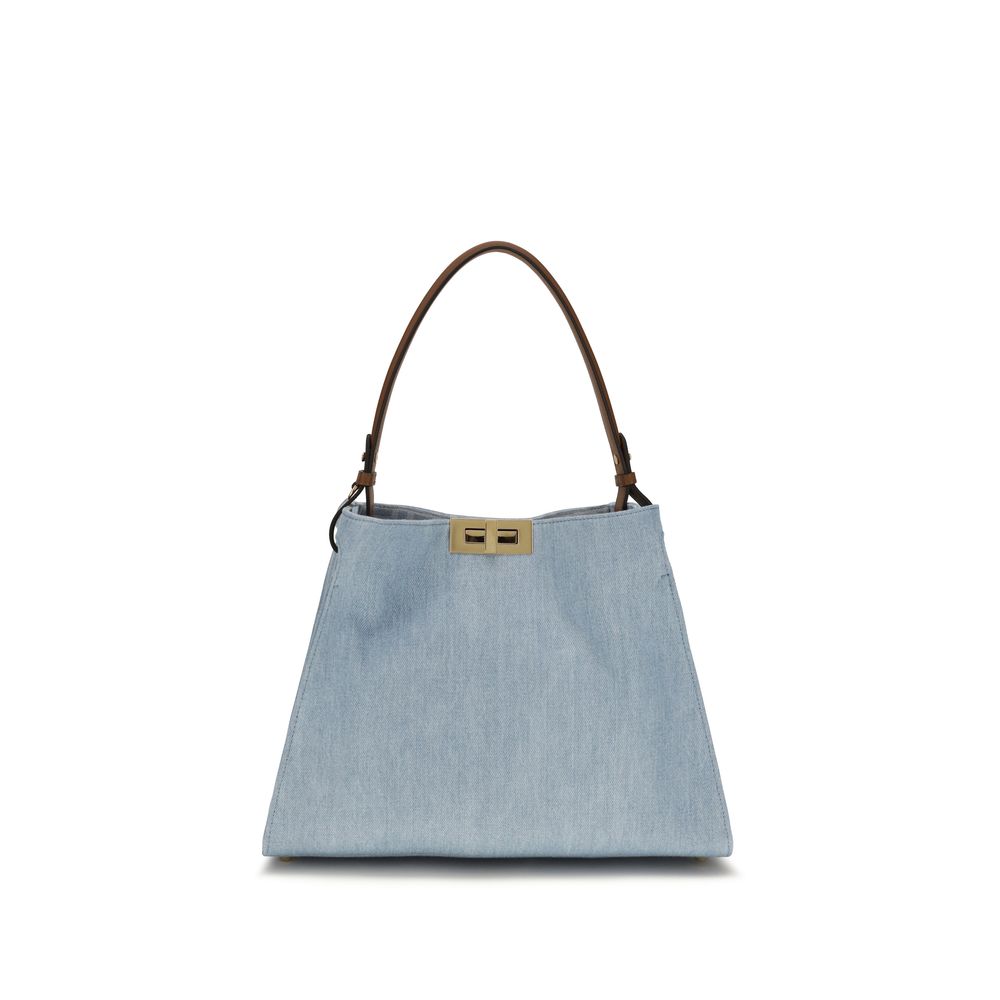Blue Cotton Handbag Fendi