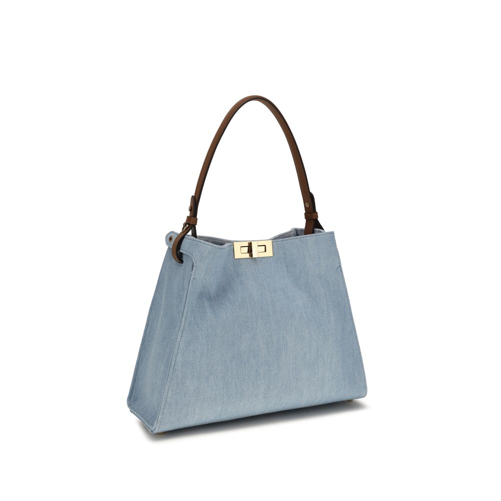 Blue Cotton Handbag Fendi