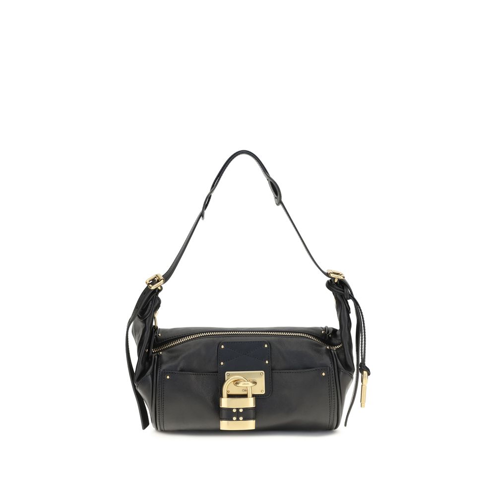 Black Calf Leather Bos Taurus Shoulder Bag Chloé