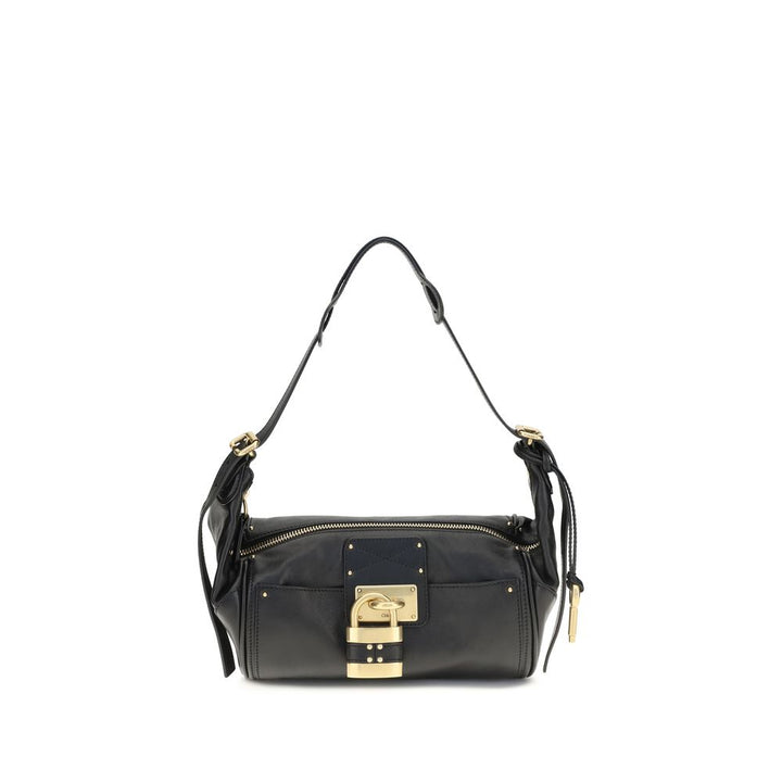 Black Calf Leather Bos Taurus Shoulder Bag Chloé