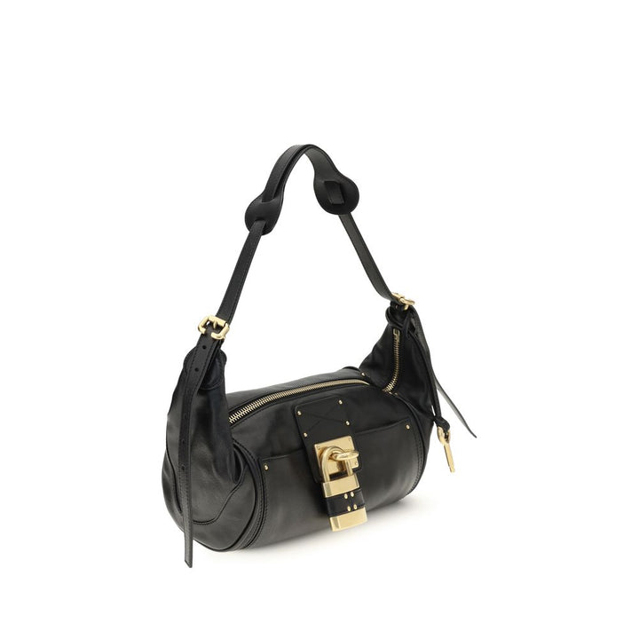 Black Calf Leather Bos Taurus Shoulder Bag Chloé