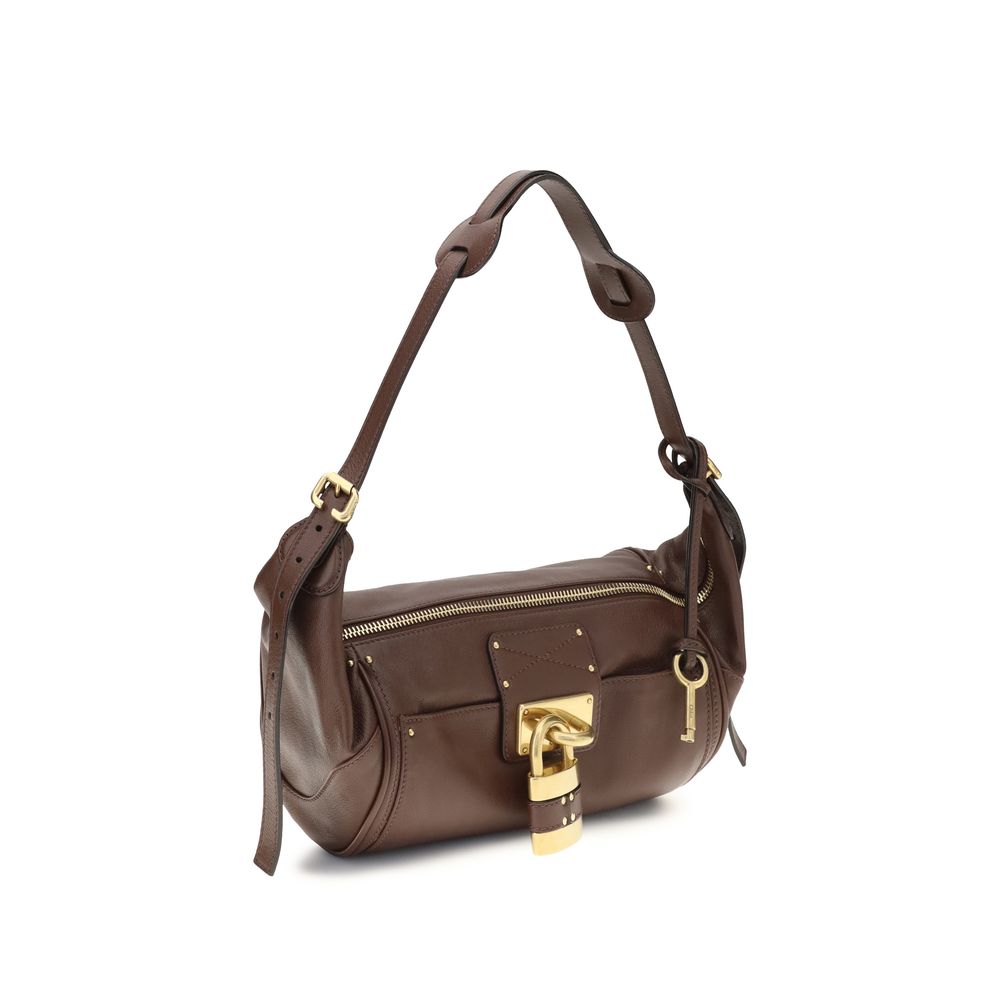 Brown Calf Leather Bos Taurus Shoulder Bag Chloé